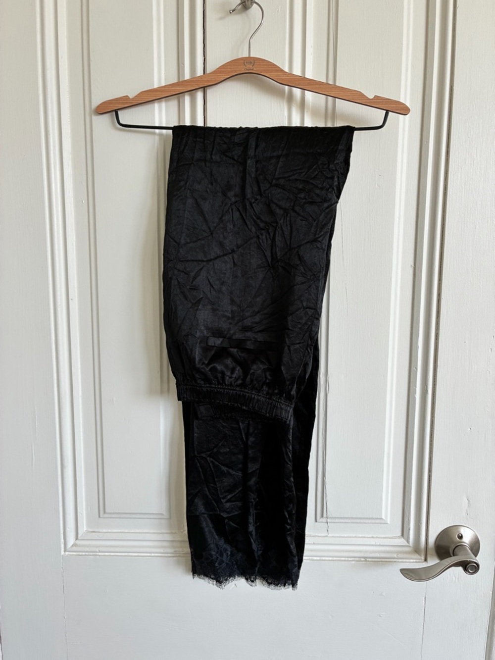 J. CREW | stratus lace trim pants in textured satin